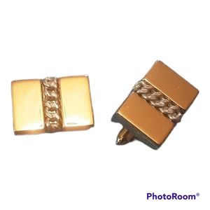 Gold Tone Swank Cufflinks Vintage